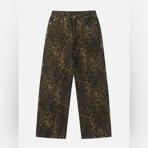 Aelfric eden leopard print jeans